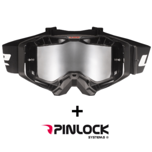 LS2 Aura Pro naočale crne s iridijum staklom + Pinlock uključen