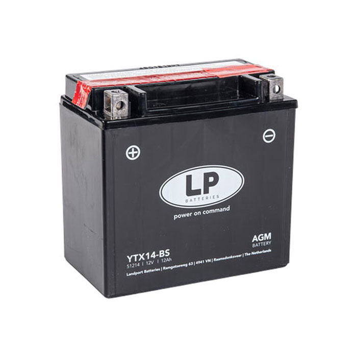 Akumulator Landport YTX14-BS 12Ah L+ 200A(EN) 150x87x146 AGM