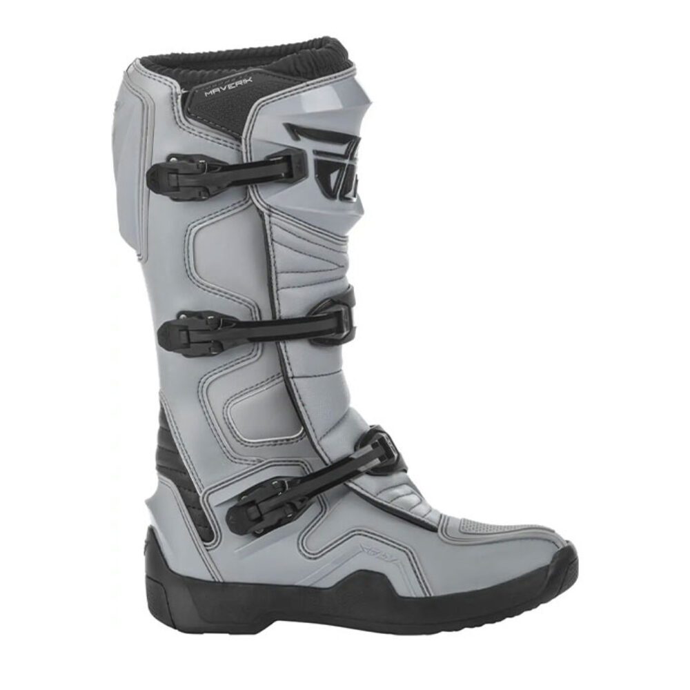 FLY Racing Maverik 3.0 Moto Čizme – Sivo / Crne – 47 (12) Veliči…