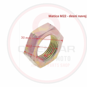 Matica variomata M22 desni navoj CFMOTO CF CForce (2022+)