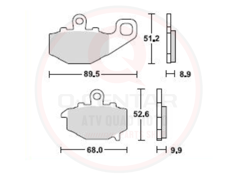 Disk pločice Kawasaki ER-6F ER-6N Versys Z750 Z1000 - Image 2
