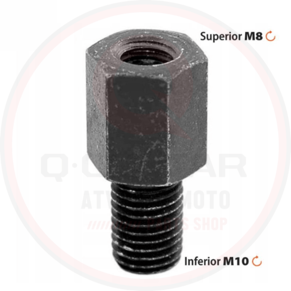 Adapter za retrovizor M10 desni na M8 desni navoj, crni