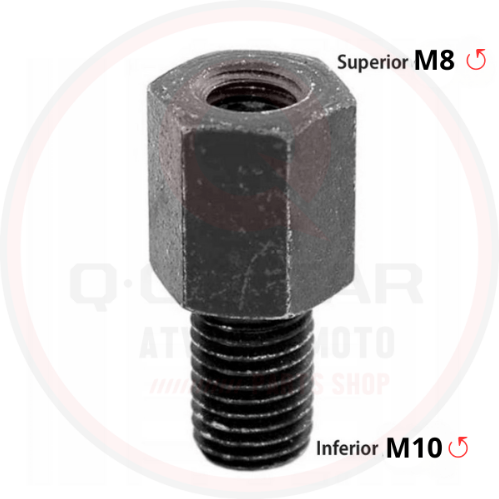 Adapter za retrovizor M10 desni na M8 desni navoj crni