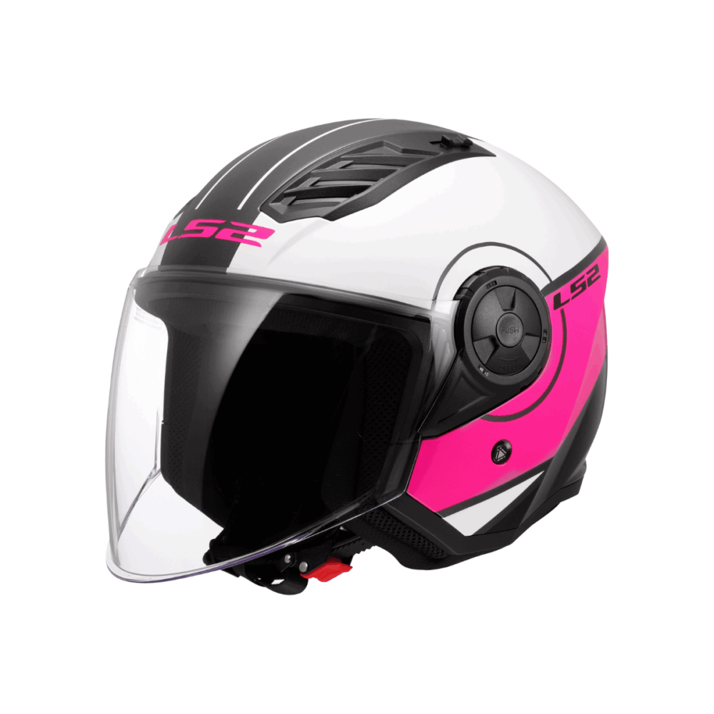 Kaciga LS2 OF616 Airflow II Cover bijela-roza L…