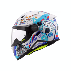 Dječija kaciga LS2 FF812 KID NEXT LEVEL – bijela – L