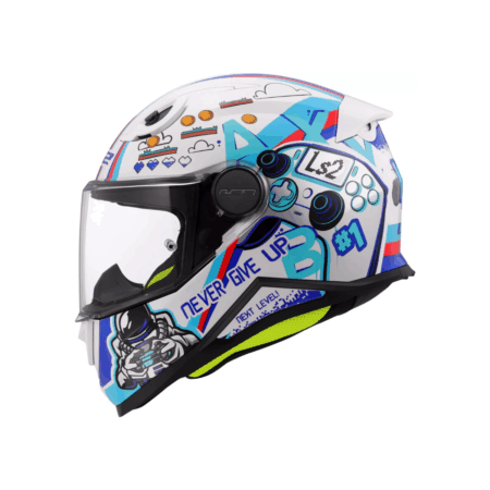 Dječija kaciga LS2 FF812 KID NEXT LEVEL – bijela – L