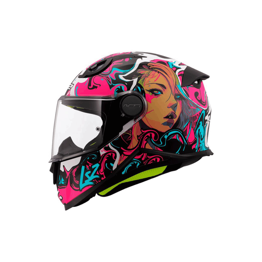 Dječija kaciga LS2 FF812 KID CYBERG – purple-cyan – L…