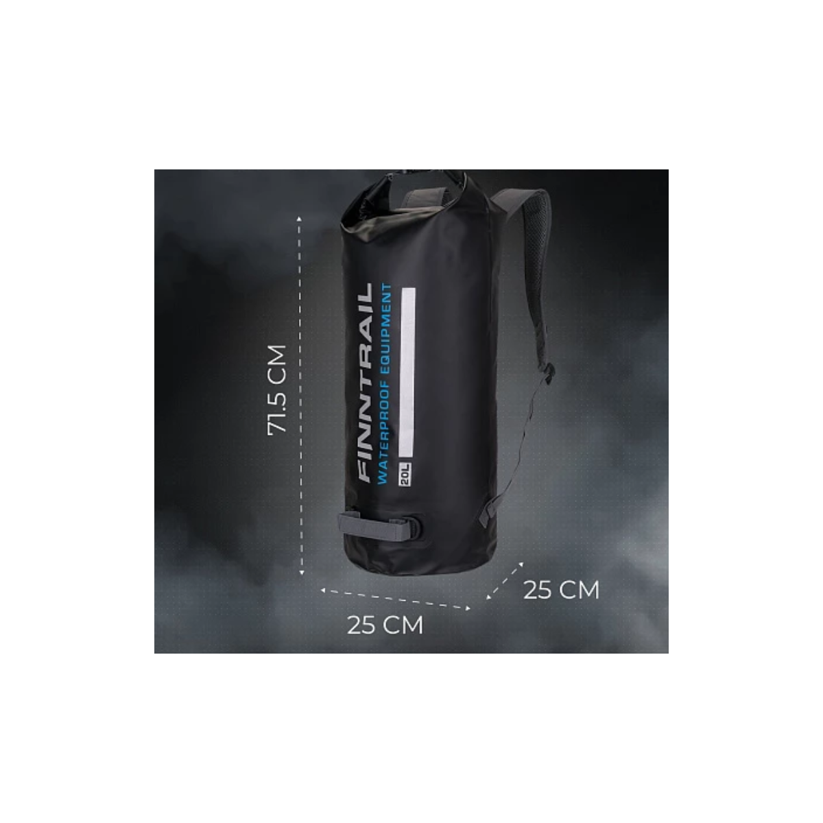 Vodootporni ruksak FINNTRAIL Target 1716 Black 20L - Image 6