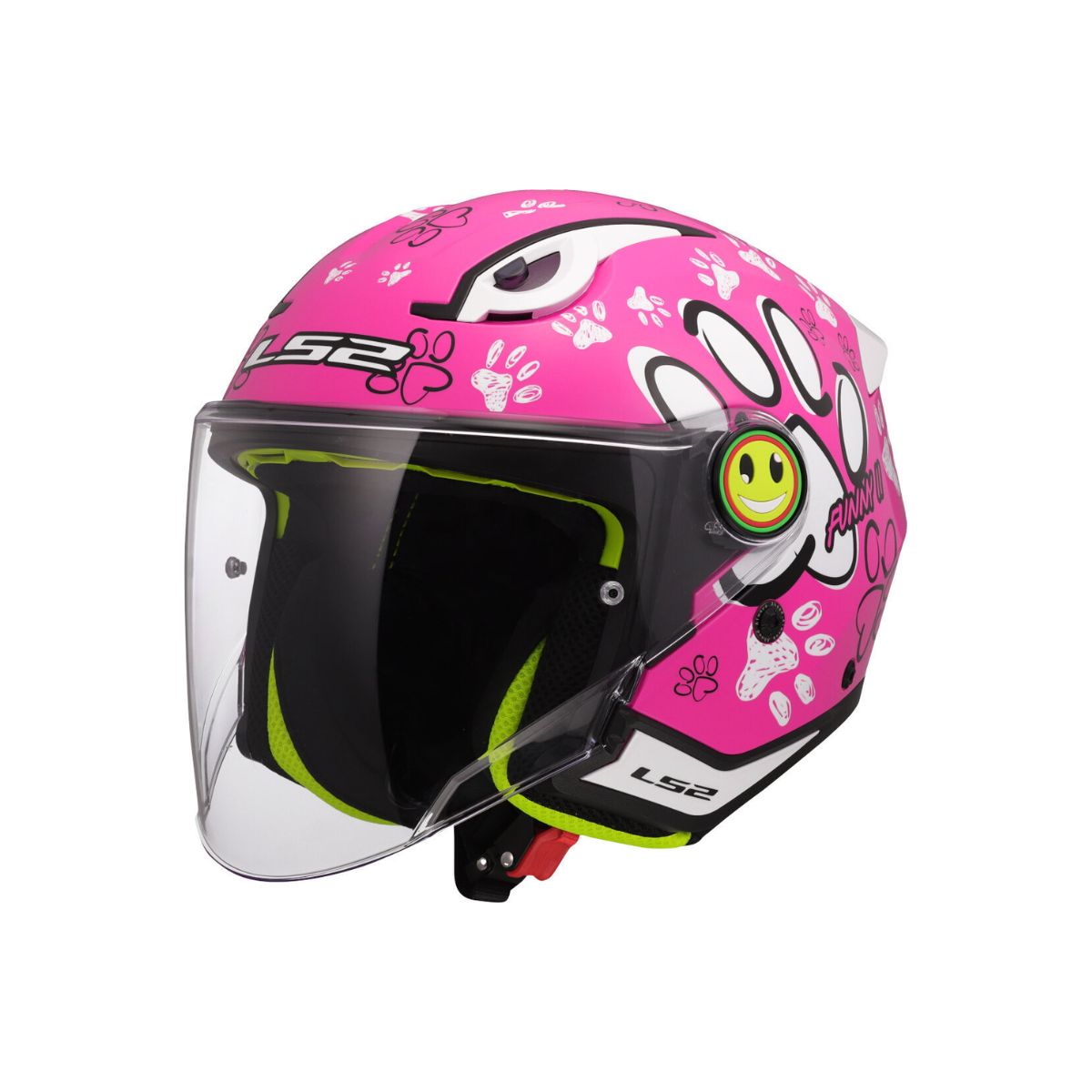 Kaciga LS2 OF622 Funny II Paws Jet M Pink Dječija