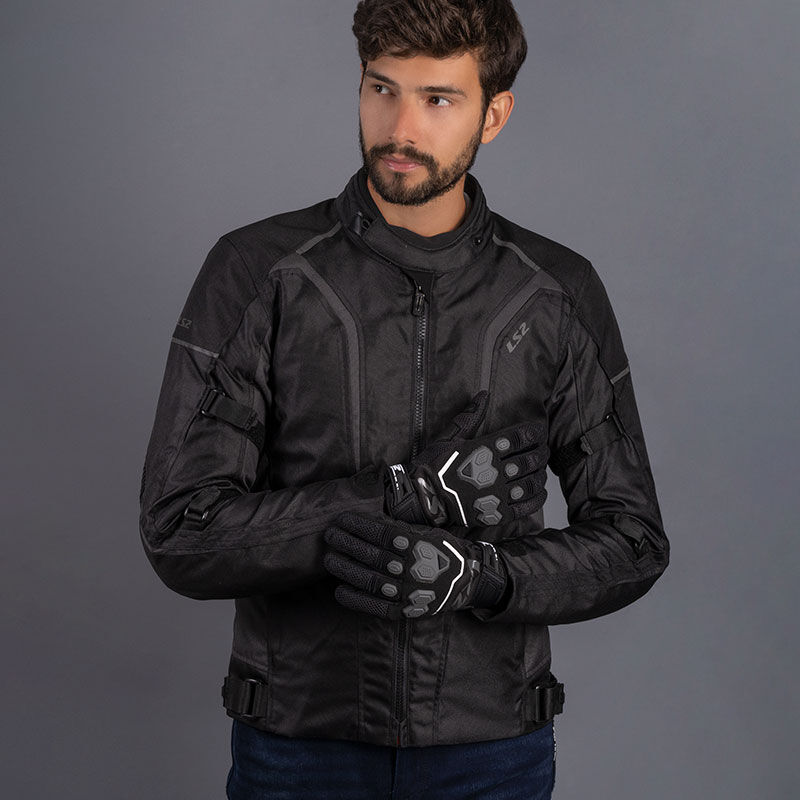LS2 Sepang muška moto jakna – crna/siva – XXL - Image 3