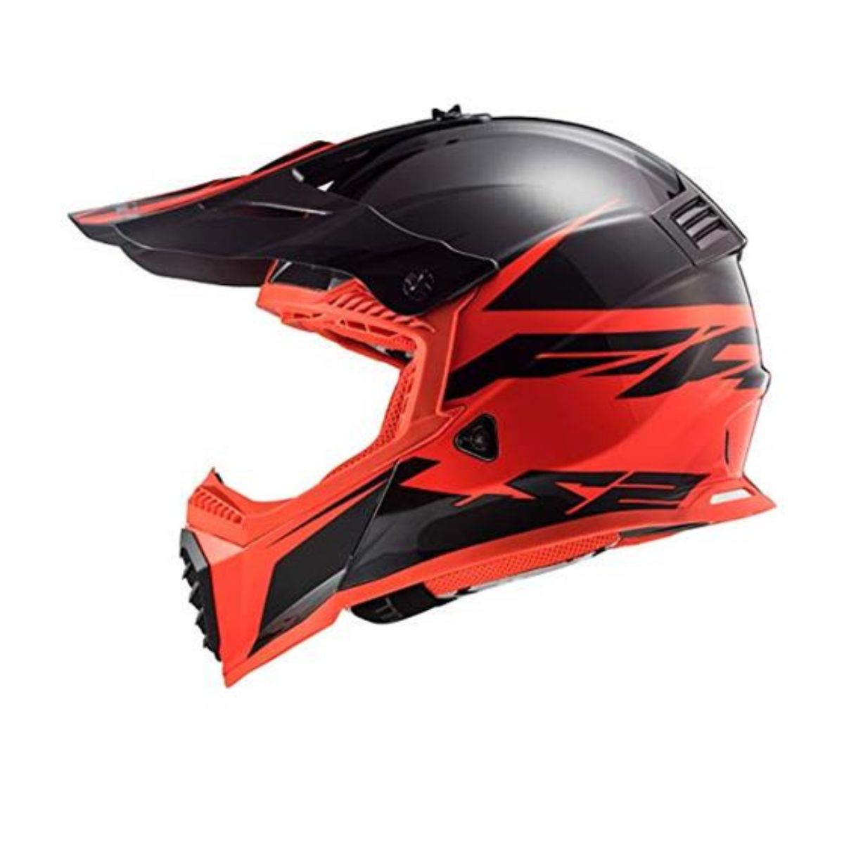 Kaciga LS2 MX437 Fast Evo Roar Mat Crna Crvena – L - Image 2