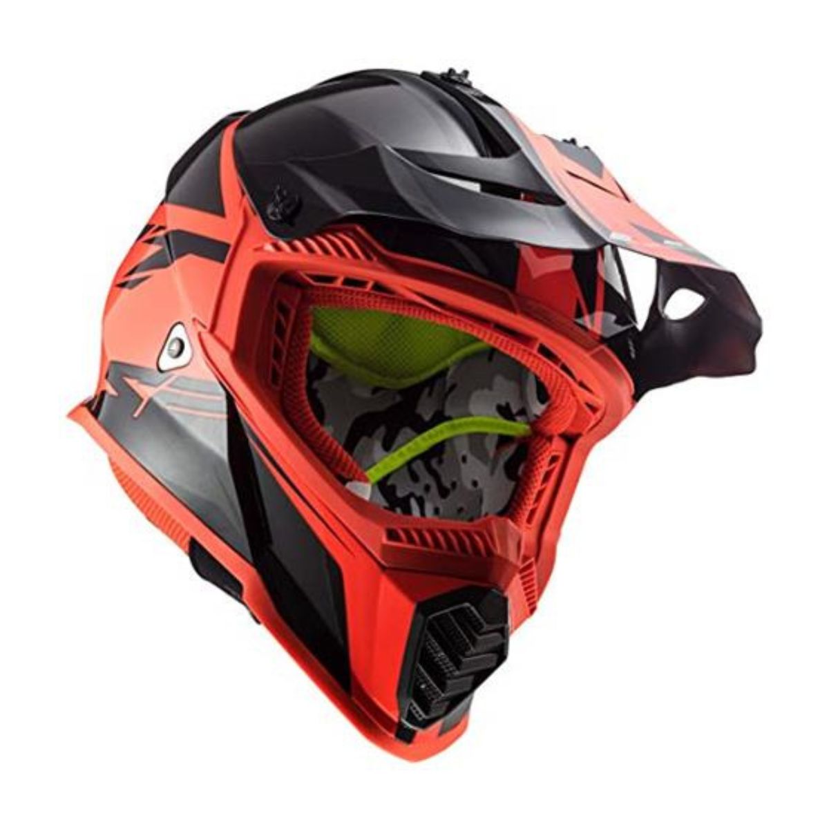 Kaciga LS2 MX437 Fast Evo Roar Mat Crna Crvena – L - Image 3