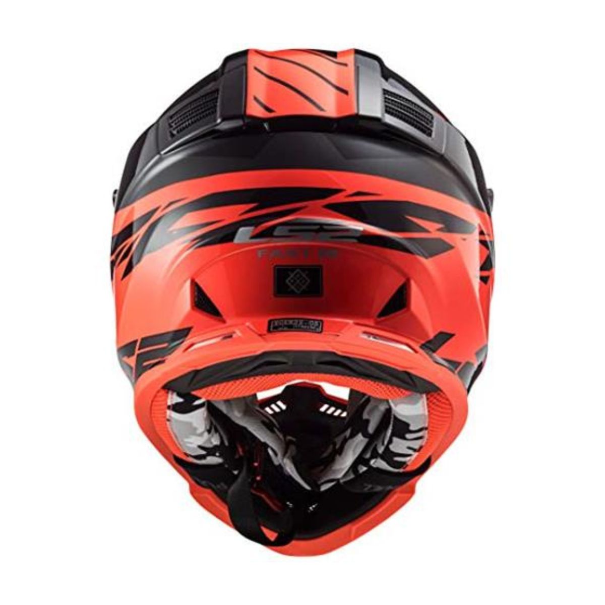 Kaciga LS2 MX437 Fast Evo Roar Mat Crna Crvena – L - Image 4
