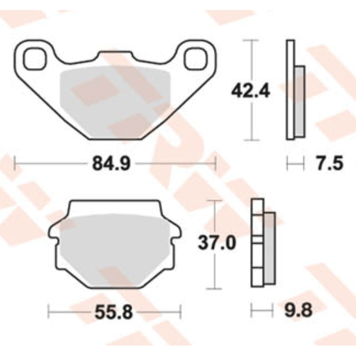 Disk pločice ATV TGB / Cectek / Yamaha - Image 2