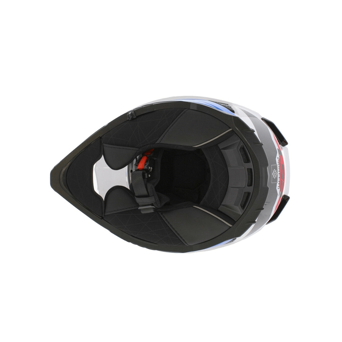 Kaciga LS2 MX702 Pioneer II NAMIB – bijela/plava/crvena 3XL veličina - Image 7