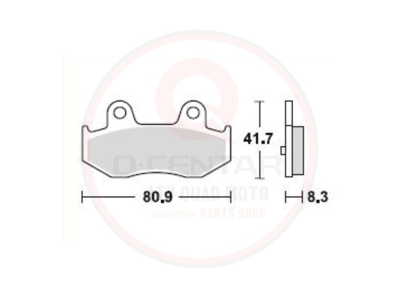 Disk pločice SUZUKI Burgman 250 400 Peugeot SF4 - Image 2