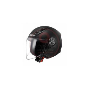 Jet kaciga LS2 OF616 Airflow II mat crna XL