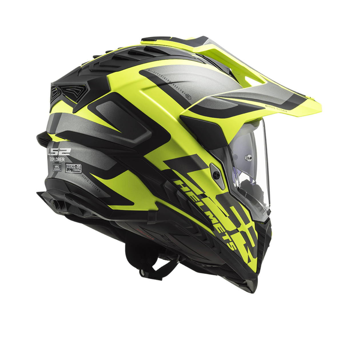 Kaciga LS2 MX701 Explorer Alter – crno/sivo/žuta XL - Image 2