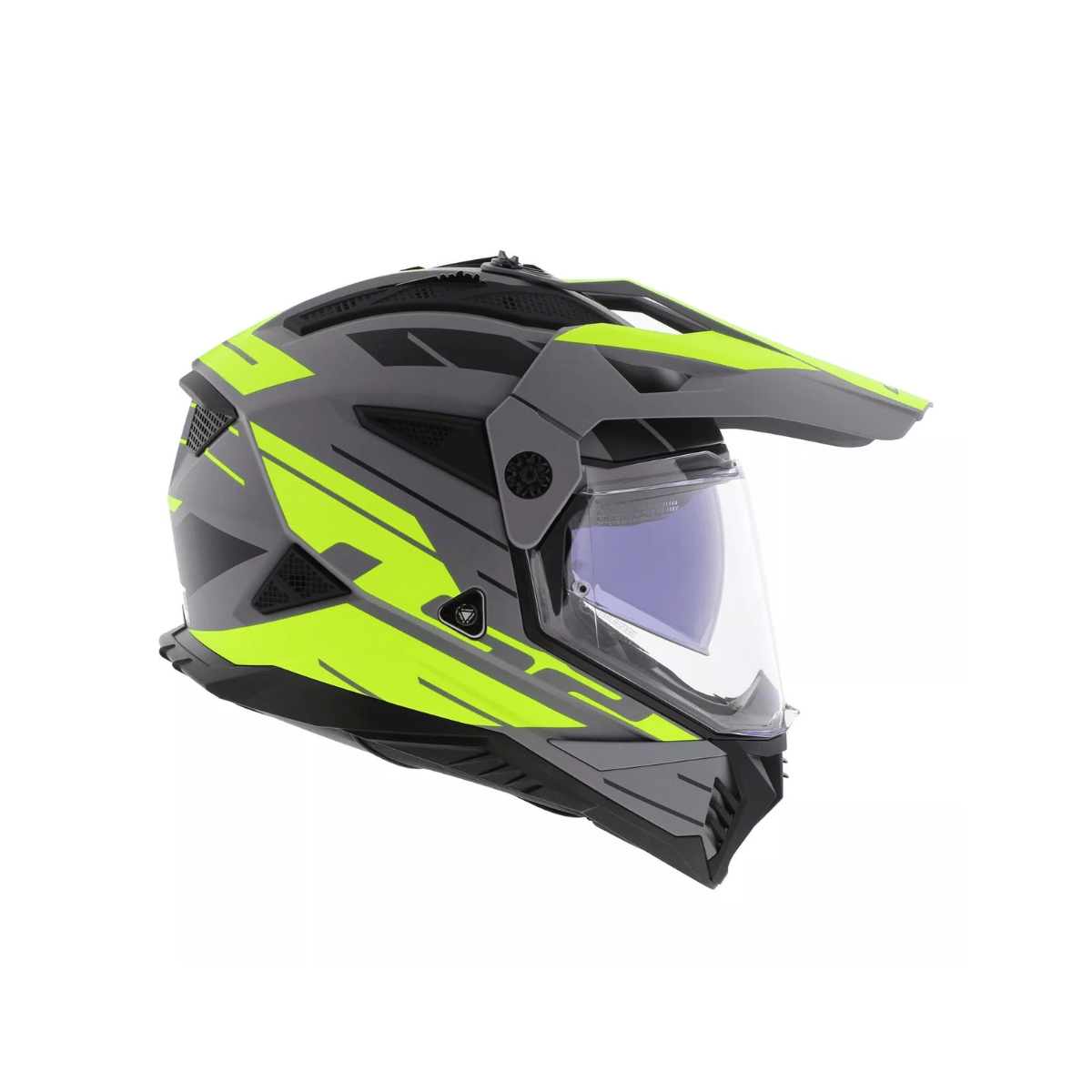 Kaciga LS2 MX702 Pioneer II Namib siva/fluo žuta - XXL - Image 3