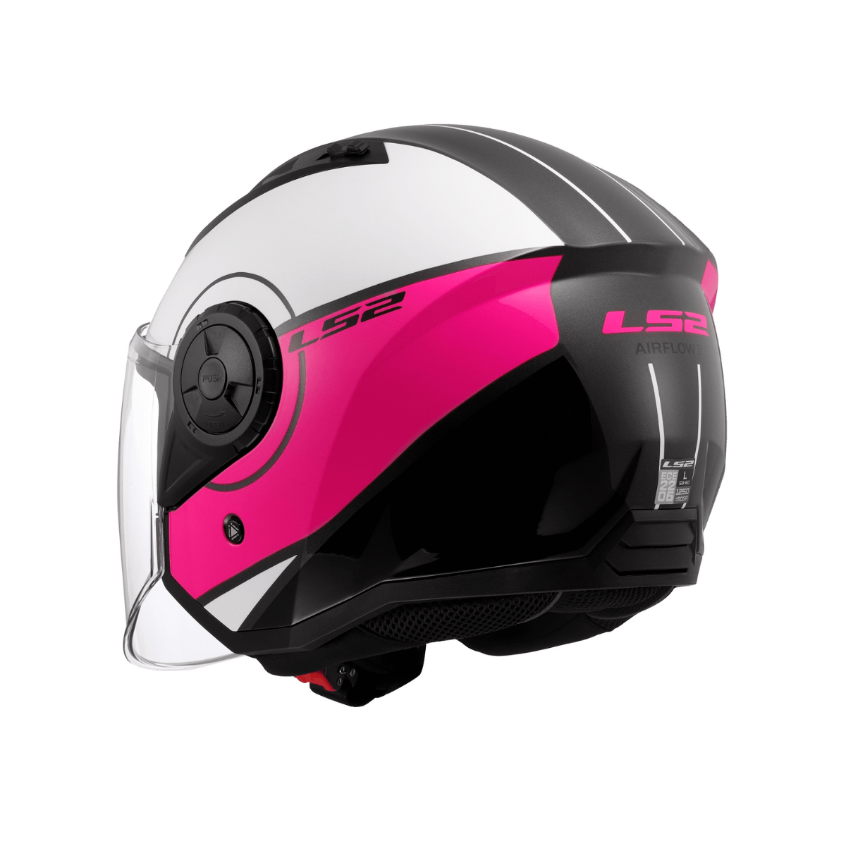 Kaciga LS2 OF616 Airflow II Cover bijela-roza M - Image 3