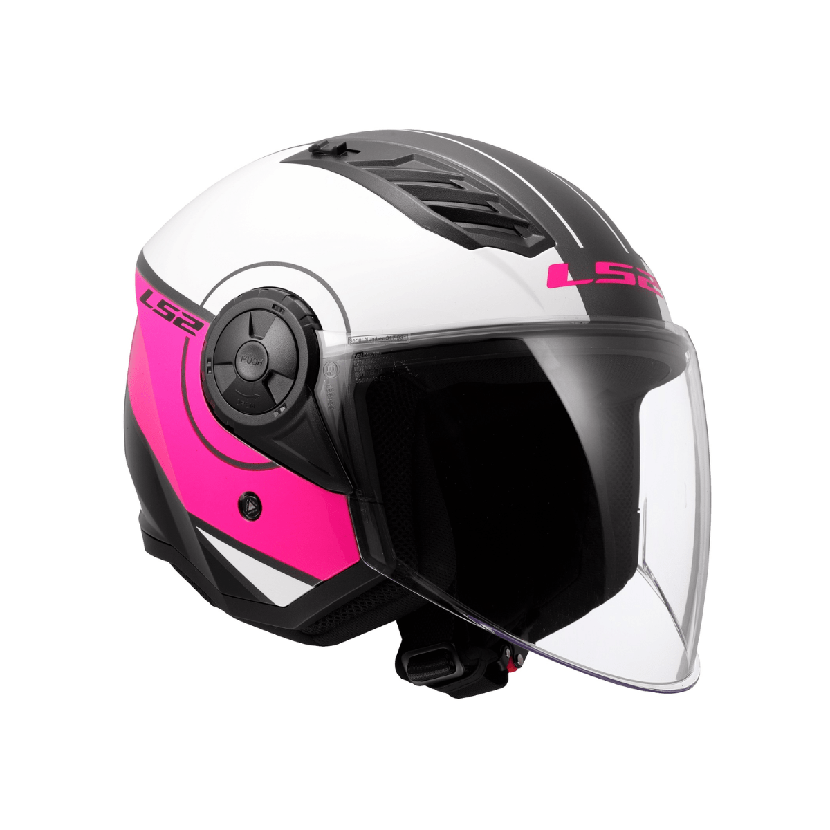 Kaciga LS2 OF616 Airflow II Cover bijela-roza M - Image 6