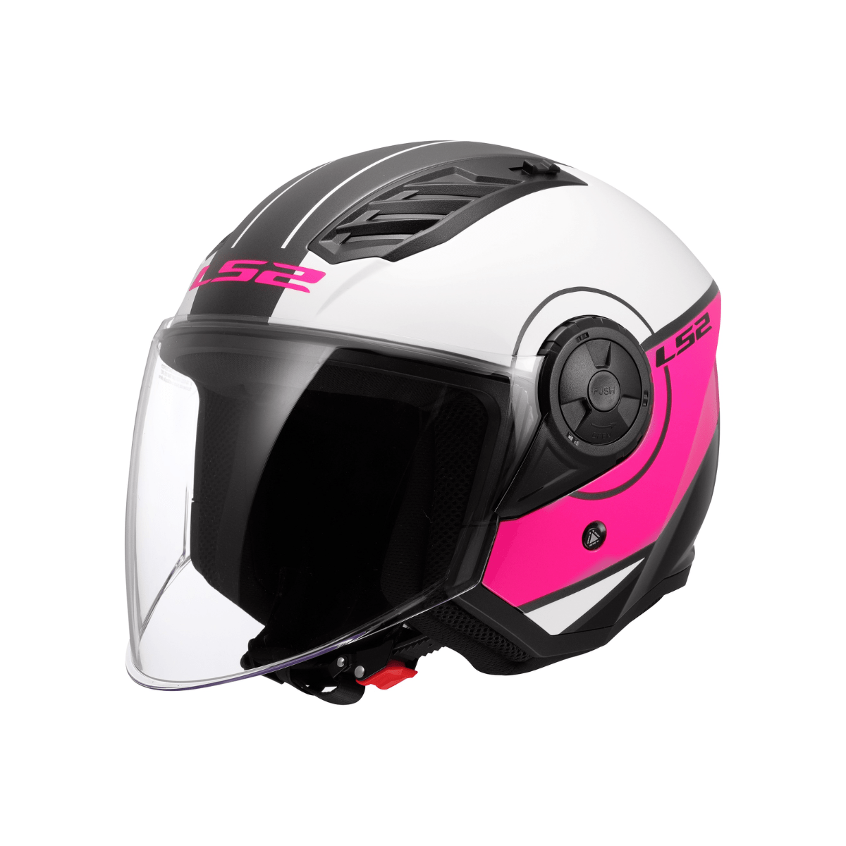 Kaciga LS2 OF616 Airflow II Cover bijela-roza M