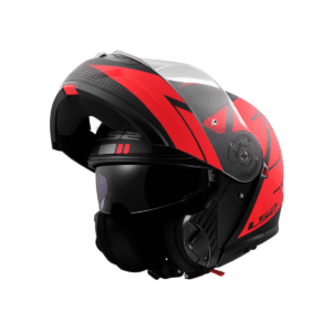 Flip-up kaciga LS2 FF908 Strobe II Code – crno/crvena XXL