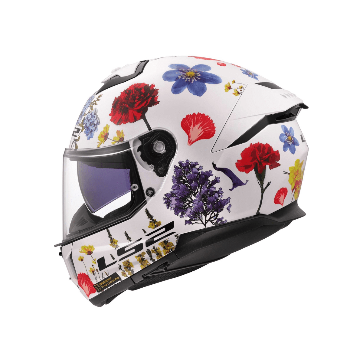 Kaciga LS2 Full Face FF808 Stream II Flowers bijela M - Image 2