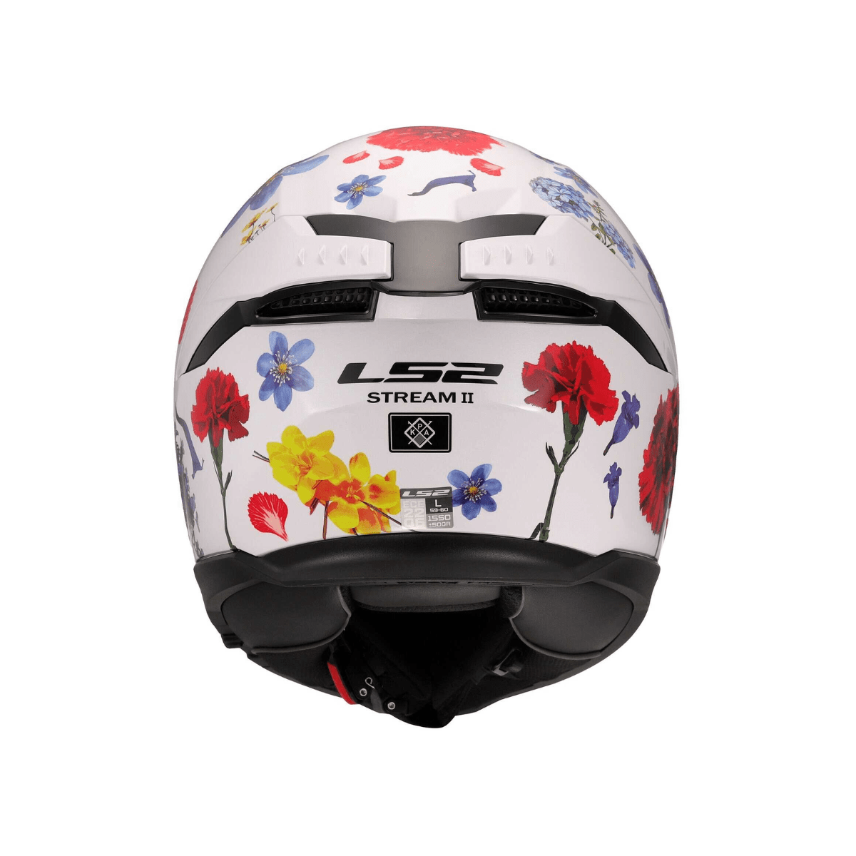 Kaciga LS2 Full Face FF808 Stream II Flowers bijela M - Image 4