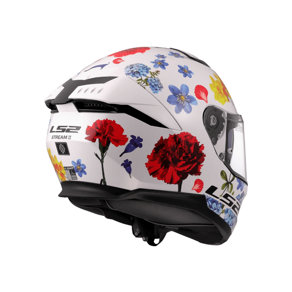 Kaciga LS2 Full Face FF808 Stream II Flowers bijela M - Image 5