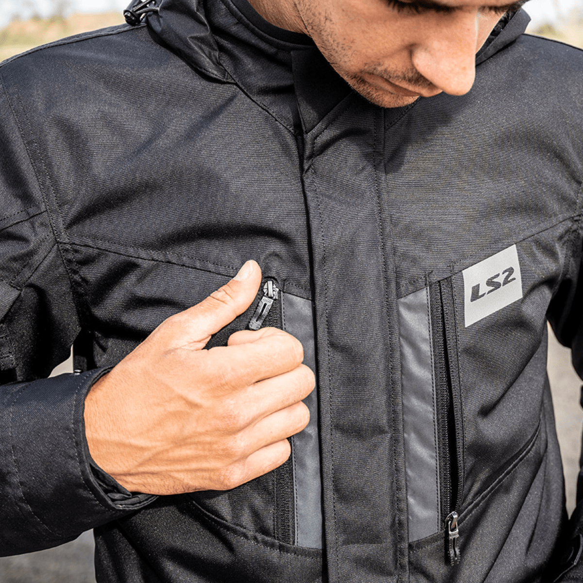 Moto jakna LS2 Metropolis Evo crna - XXL - Image 8
