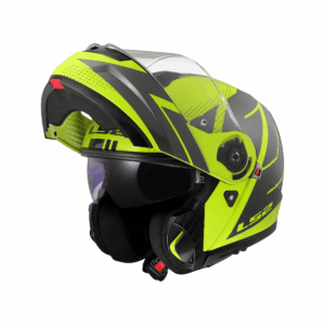 Kaciga LS2 FF908 Strobe II Code Flip-Up – žuta/siva – L