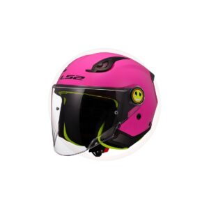 Dječija jet kaciga LS2 OF622 Funny II Solid Pink L