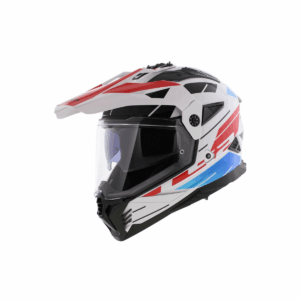 Kaciga LS2 MX702 Pioneer II NAMIB bijela/plava/crvena M veličina
