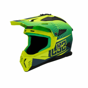 Kros kaciga LS2 MX708 Fast II Duck mat zelena žuta XXL