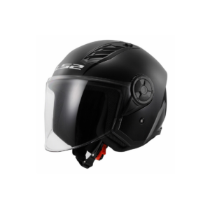 LS2 OF616 Airflow II jet kaciga sjajna crna XL