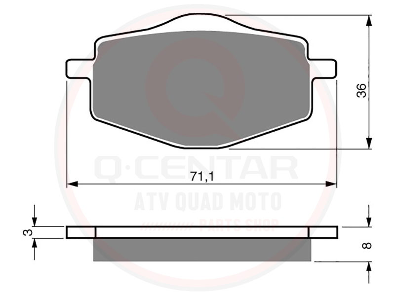 Disk pločice Yamaha DT TDR TZR XT – zadnje - Image 2