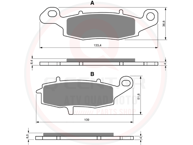 Disk pločice Suzuki V Strom 650 / Kawasaki ER 6 - Image 2
