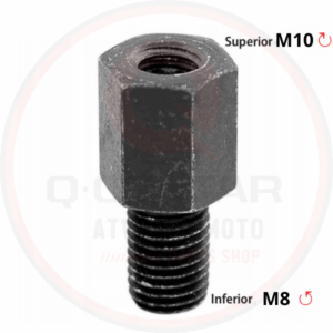 Adapter za retrovizor M8 desno → M10 lijevo, crni